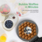 泡泡华夫饼机，高效950W电动，7英寸不粘烤盘，完美制作创意冰淇淋甜点