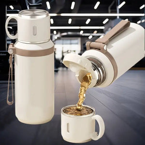 600毫升不锈钢咖啡杯旅行保温杯防漏保温瓶茶咖啡杯办公商务保温杯